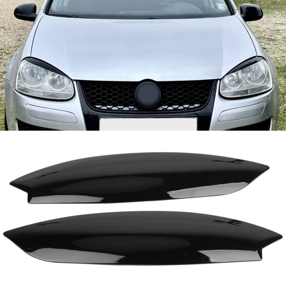 Set pleoape far faruri negru lucios VW Volkswagen golf 5 2003-2008
