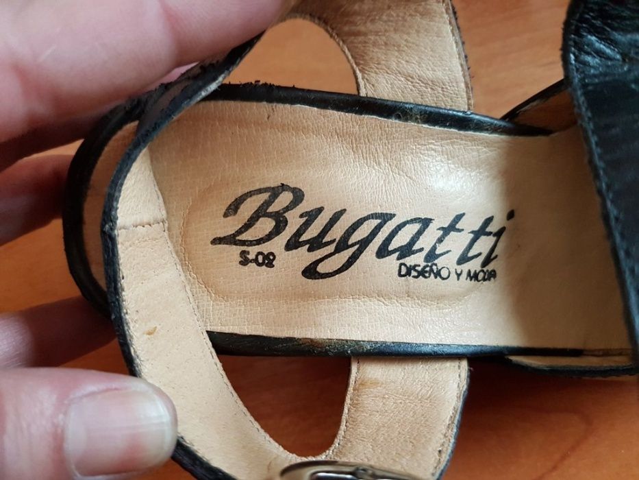 Bugatti, нови черни обувки, N 37