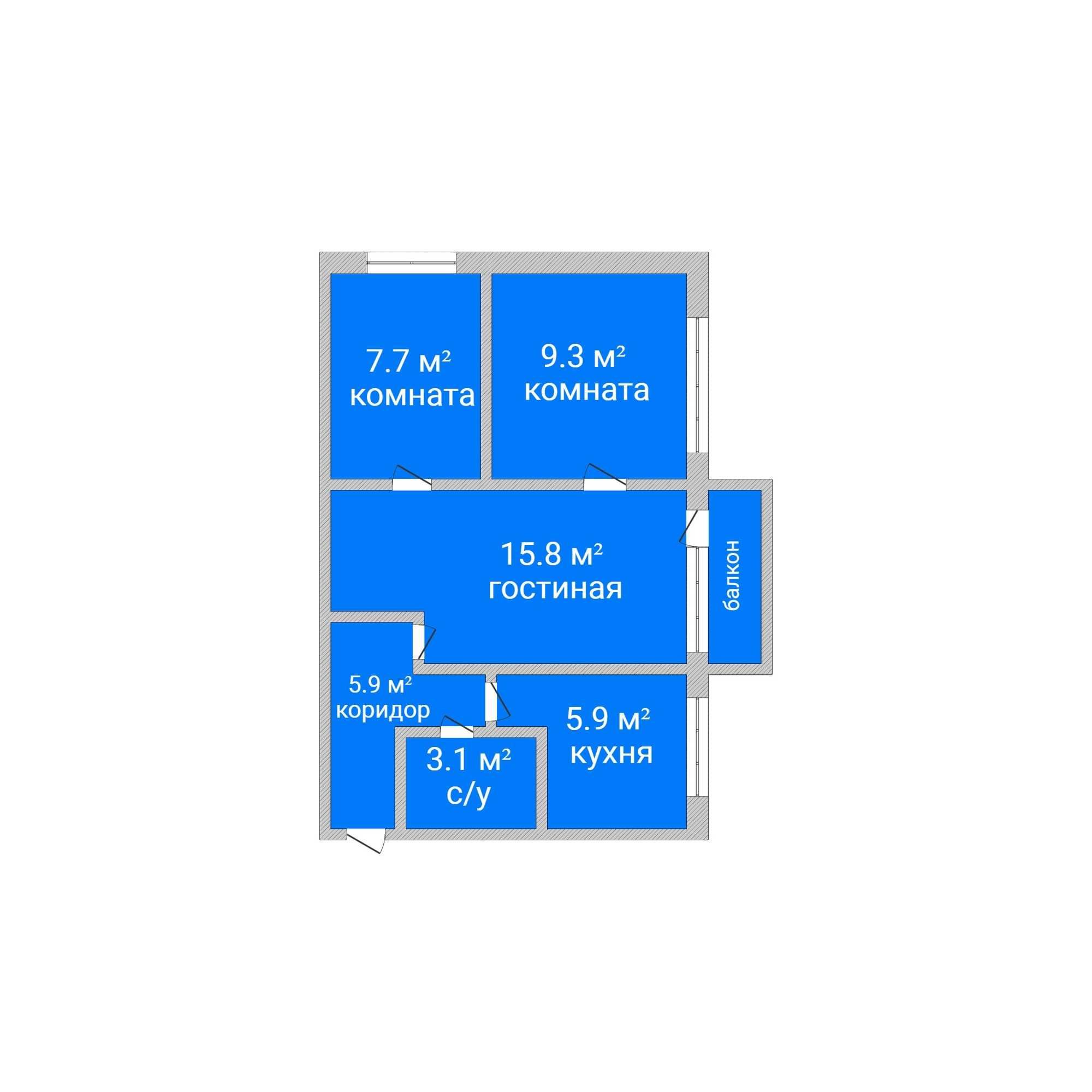 Продажа 3-комнатной квартиры