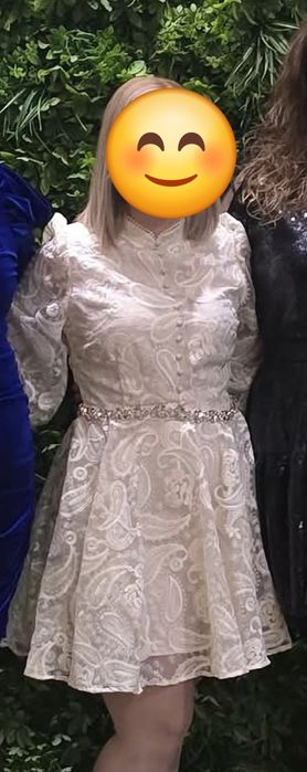 Дамска бяла рокля XS-S