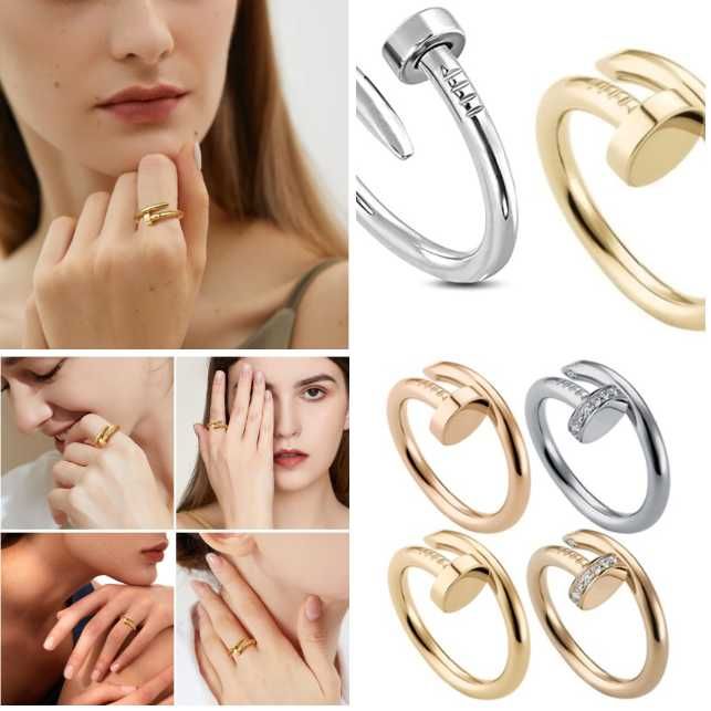 Луксозен пръстен Пирон Cartier стил златен, сребърен или розово злато