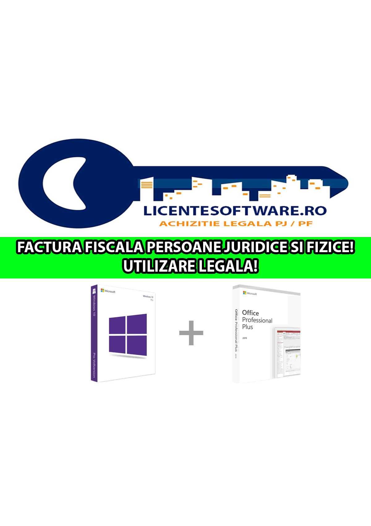 Pachet Promo DUO: Licenta Windows 10 Pro + Office 2019 Pro Plus