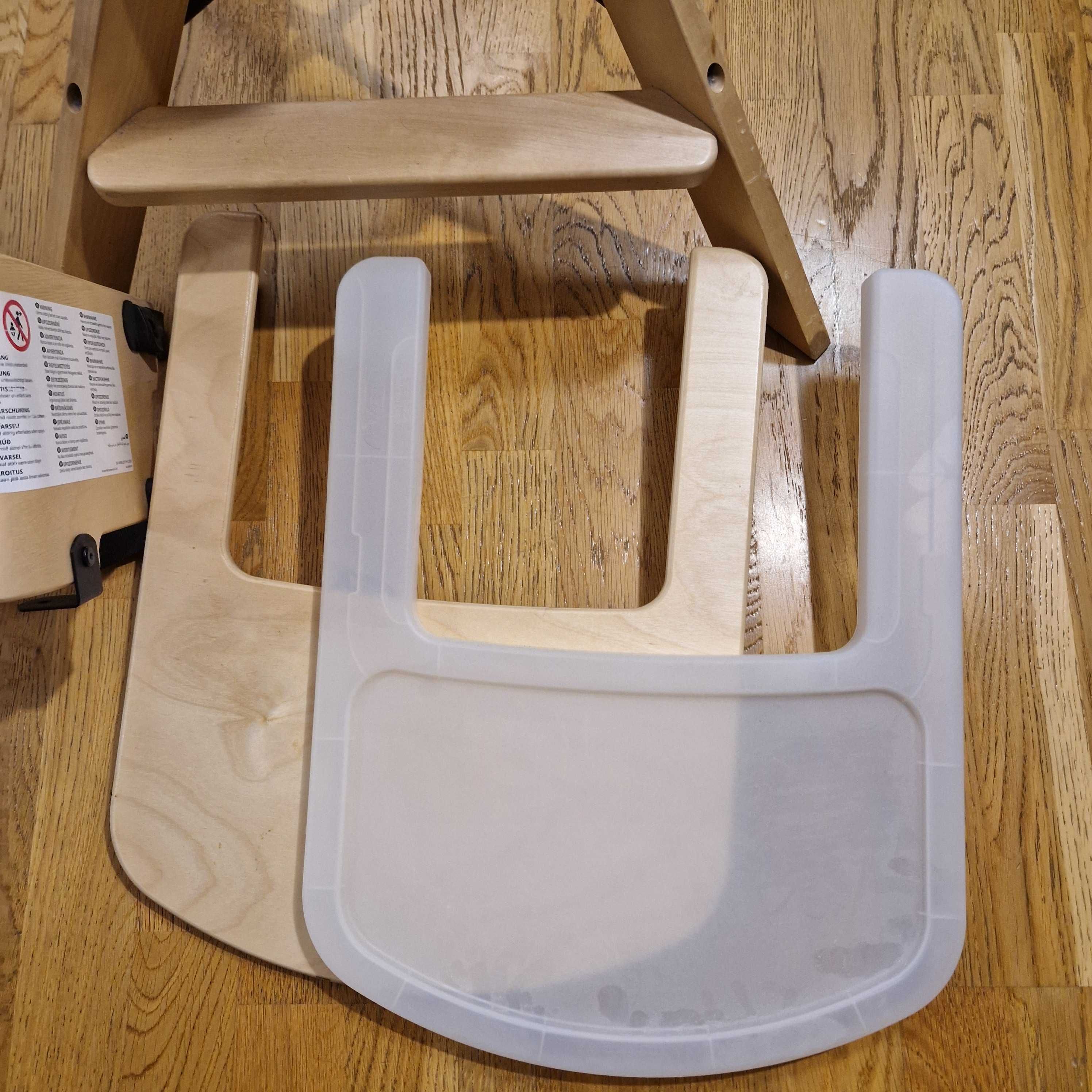 Scaun inalt copii Graval Ikea din lemn