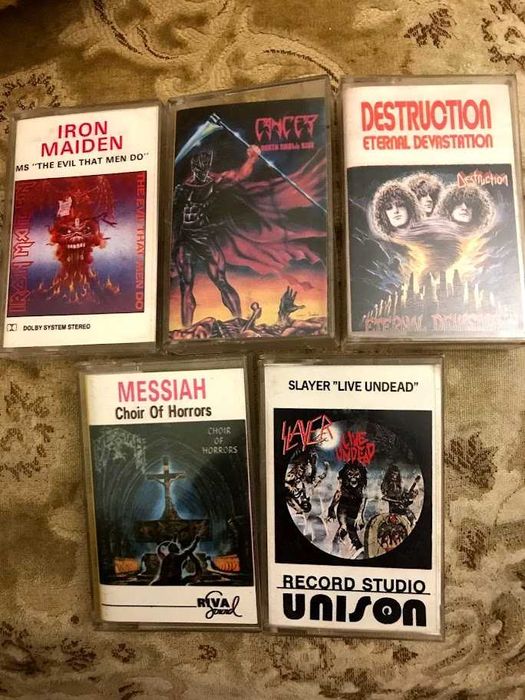 Касетки метъл Унисон, Рива Саунд, Кингс Рекърдс, Лазаров Рекърдс и др.