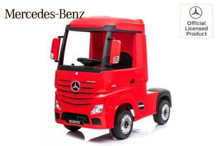 Camion electric copii Mercedes ACTROS 4x4 180W 12V PREMIUM #Rosu