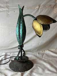 Lampa cu scrumiera, cupru, antic