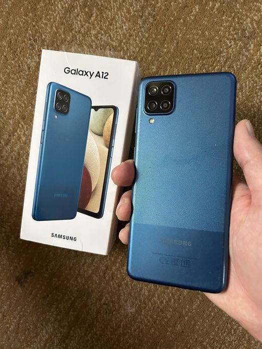 Samsung A12 почти новый тап таза телефон полный комплект