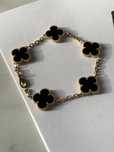 Bratara Van cleef & Arples alhambra onyx aur galben