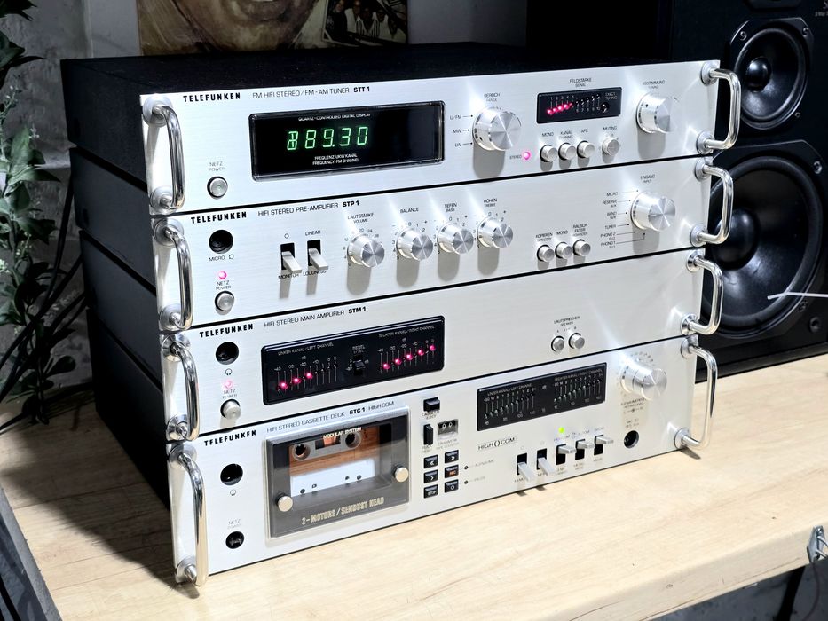 Linie audio TELEFUNKEN, amplificator, preamplificator, deck, tuner