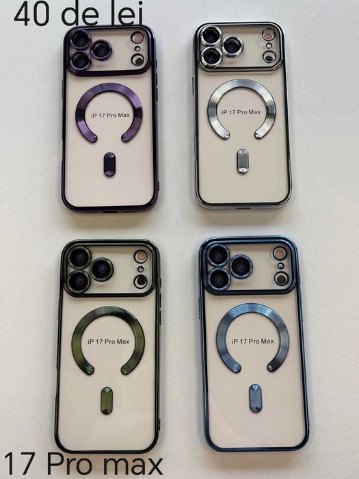 Huse, Folii, Cabluri iPhone 17 Pro Max - Montaj gratuit folie