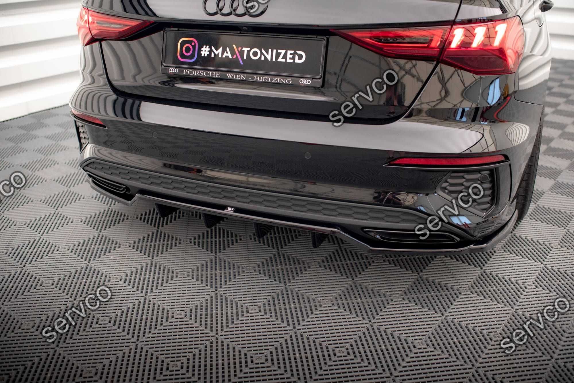 Prelungie bara spate Audi A3 SLine Sedan 8Y 2020- v23 - Maxton Design