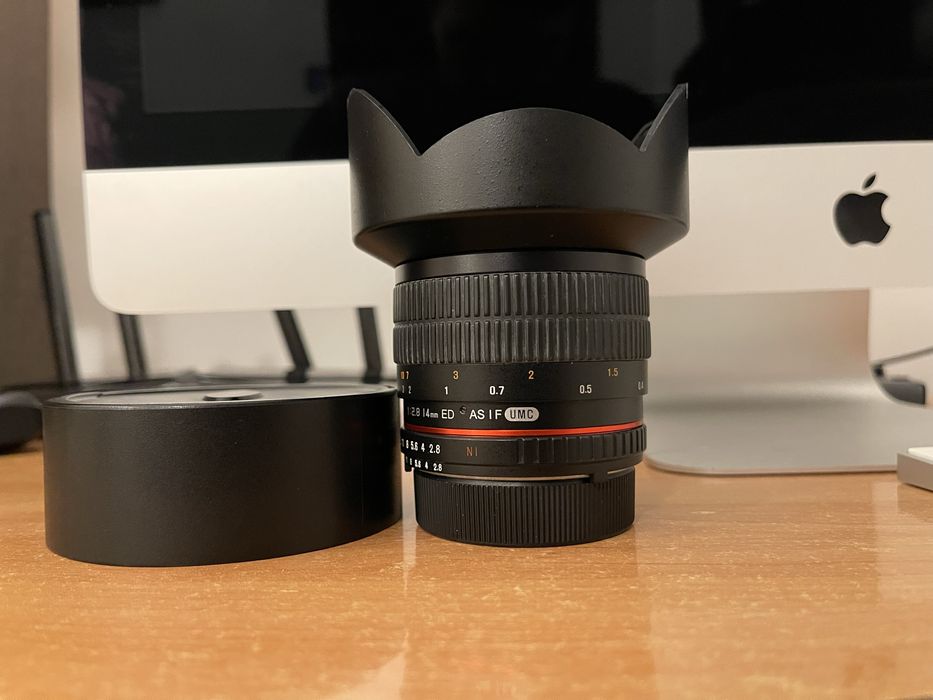 Samyang 14mm f/2.8 Nikon F – manual, stare foarte bună