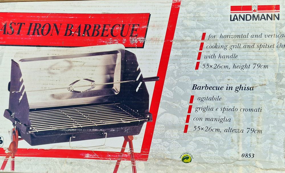 Grătar din FONTA original LANDMANN cu rotisor
