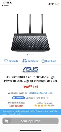 Router asus RT-N18U 2,4GHZ