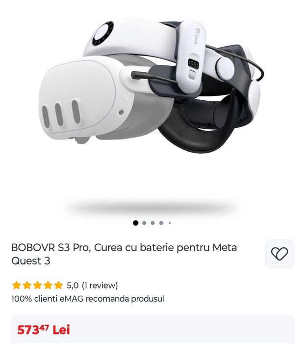 Curea cu baterie pentru VR Metal Guest 3