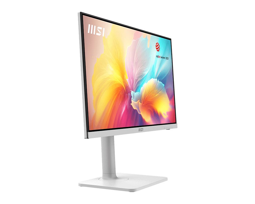 Офисный белый монитор с динамиками MSI Modern MD2412PW 24" 100Hz IPS