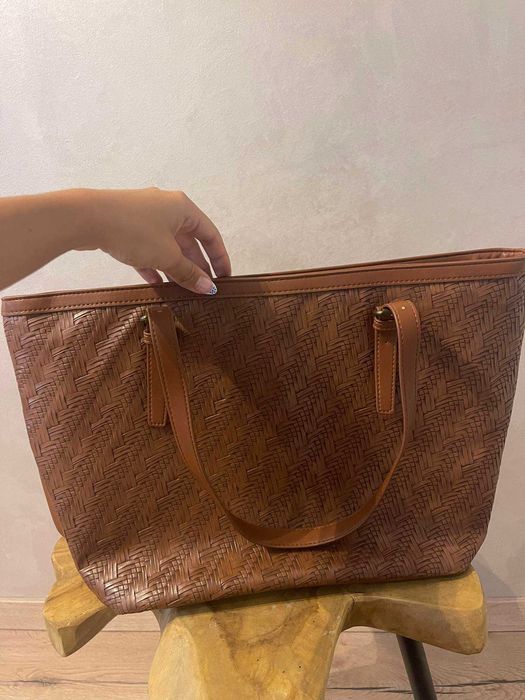 Pepe Jeans дамска чанта Rostrata от еко кожа със сплетен ефект