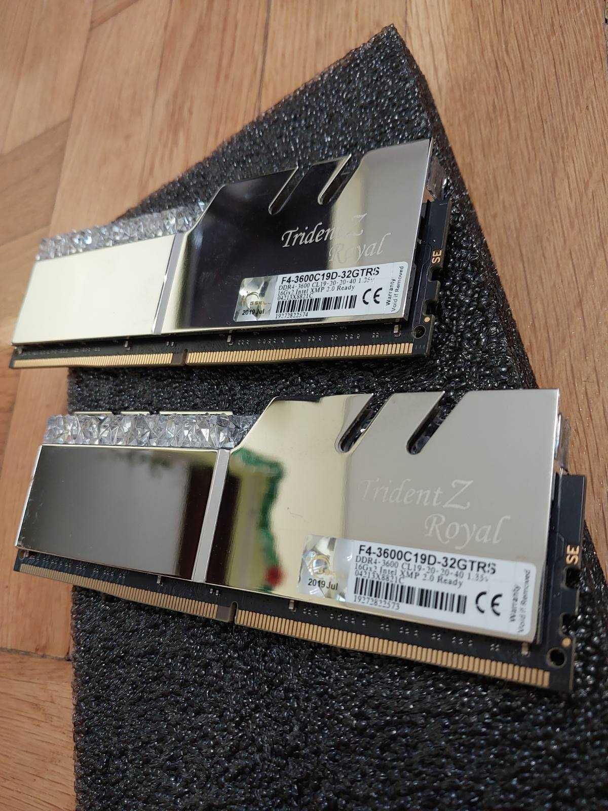 32GB G.Skill TridentZ Royal - Silver, 3600Mhz, CL19