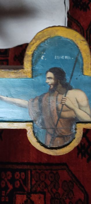 Icoana veche , cruce procesionala secol 19