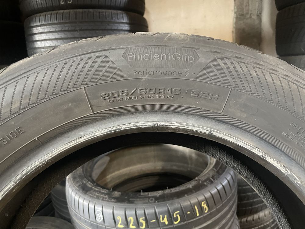 . 205/60/16 Goodyear Efficient Grip 2, 8мм, ДОТ 2022