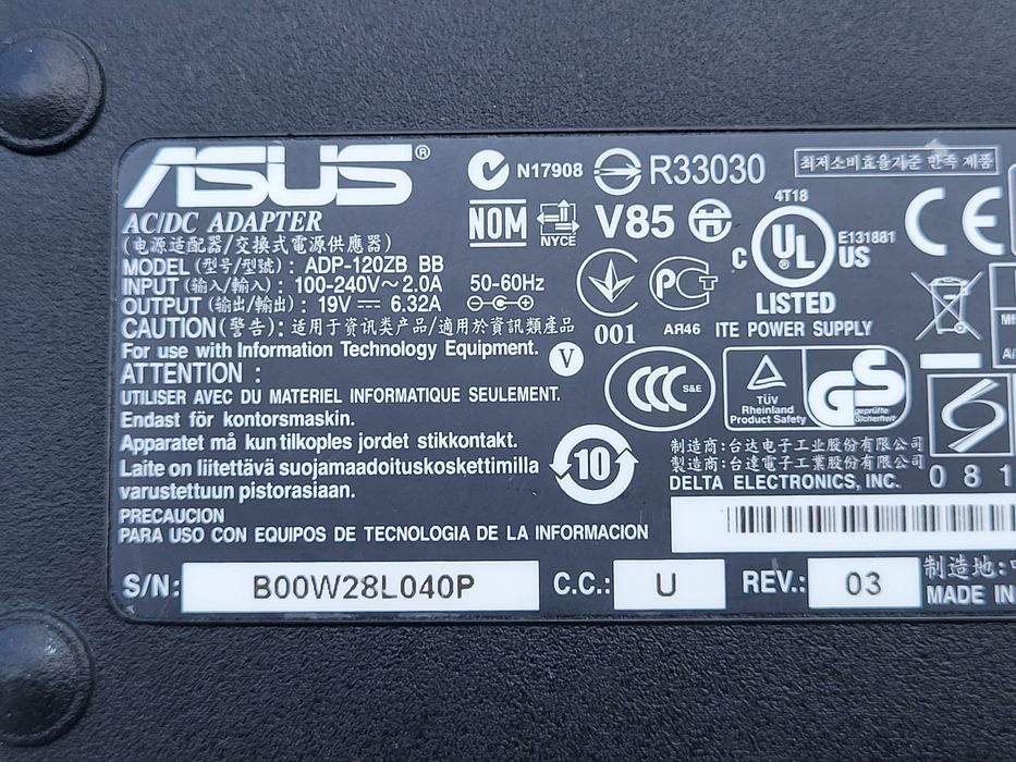 incarcator laptop ASUS 19V 6,32A 120W mufa 5,5x2,5mm
