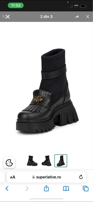 Vând ghete , ghetele sunt nepurtate marimea 38