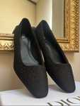 Pantofi (balerini) eleganți, Zara, negri & pietre decirative