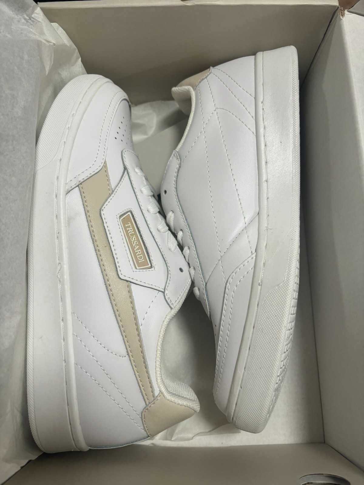 Trussardi - Сникърси 79A00782 Бял №38 Оригинал Код 763