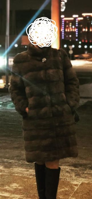 Шуба норковая, надевалась пару раз