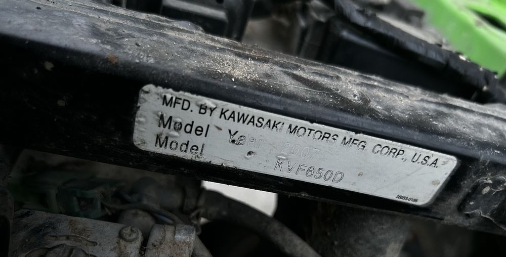 Vand/schimb Kawasaki brute force 650