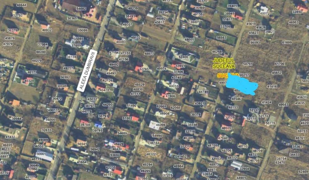 Teren intravilan- 850mp, Burdujeni, str. Frasinului