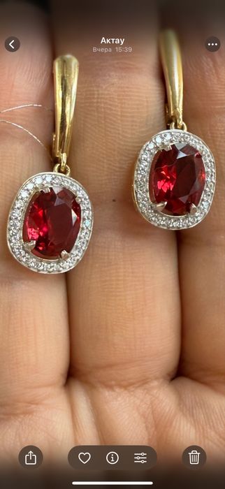 Серьги золотые 585 проба