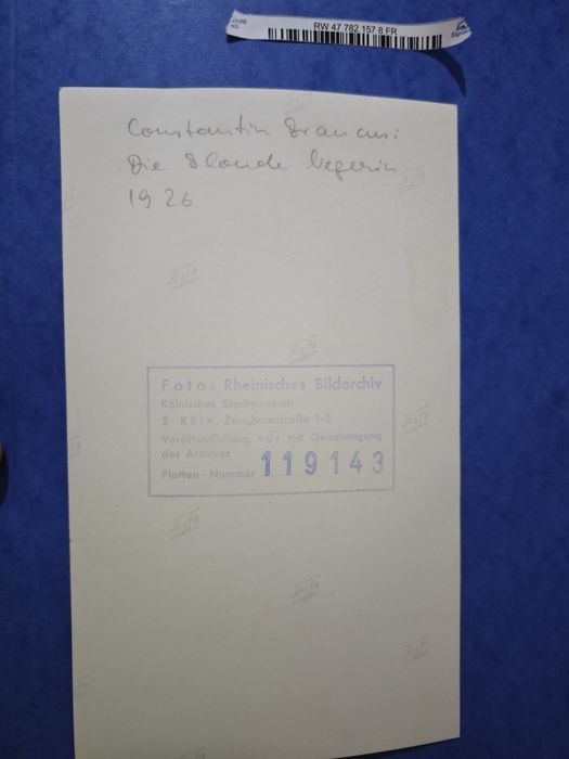 Poza autentică Constantin Brancusi  expo 1926