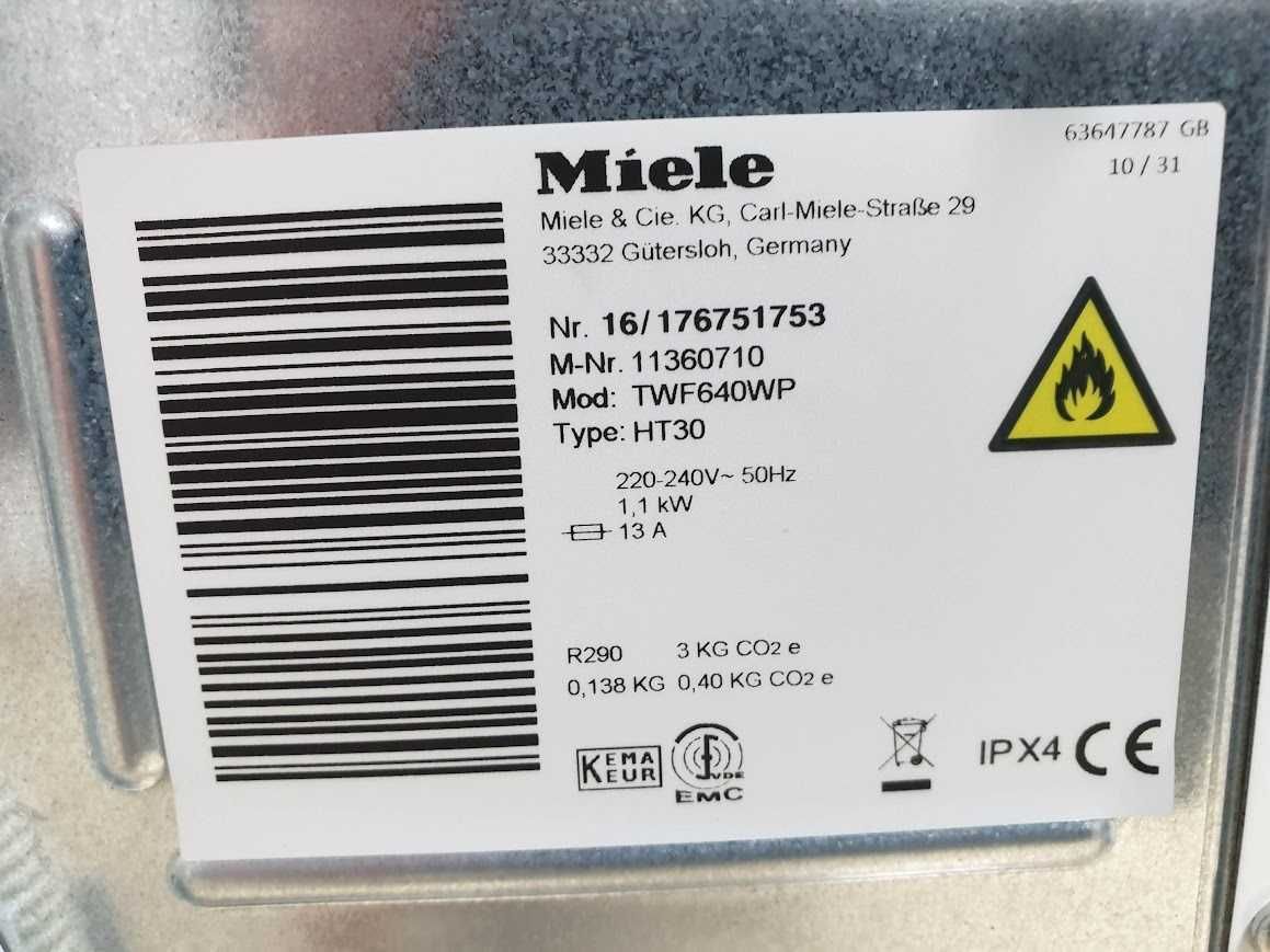 Miele T1 EcoSpeed Сушилня с Термопомпа и Аларма Миеле 12м Гаранция