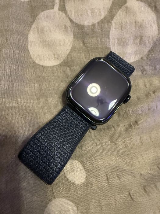 Apple Watch 10 GPS, Carcasa Jet Black Aluminium 42mm, Ink Sport Loop