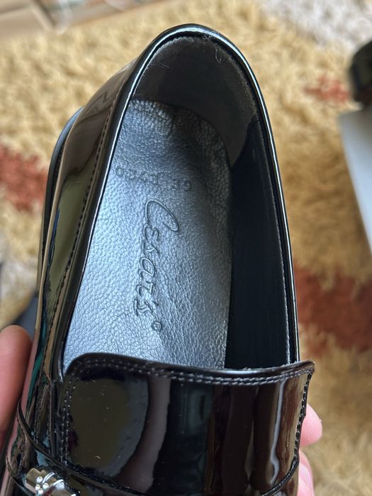 Pantofi barbati eleganti de lac fara siret NOI