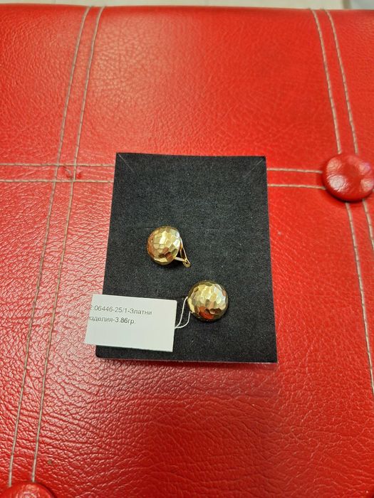 Дамски златни обеци - 3,86 гр.