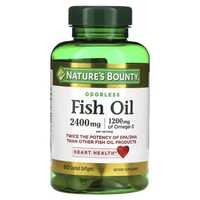 Baliq yogi, fish oil 2400, omega-3, Рыбий жир 2400 мг. Омега-3 1200мг.