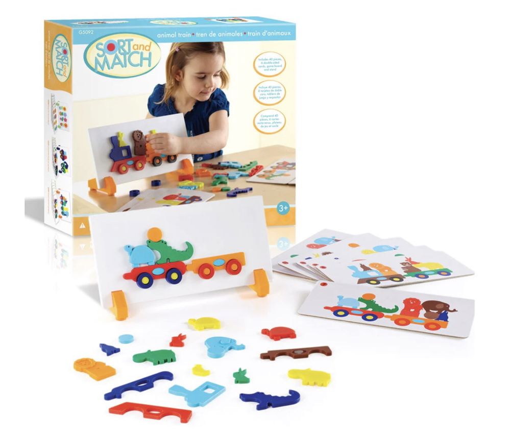 Animal train joc magnetic sortare Guidecraft