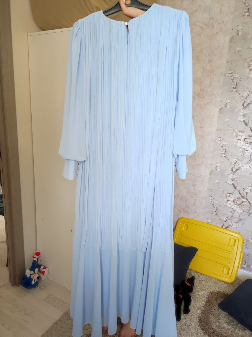Платье женское нежное голубое