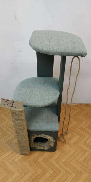 Нови Котешки катерушки с къщичка – 90 см ОБЛЕН