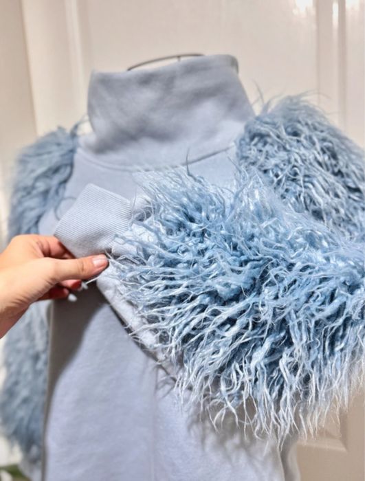 Bluza Hanorac United Colors of Benetton cu maneci bufante