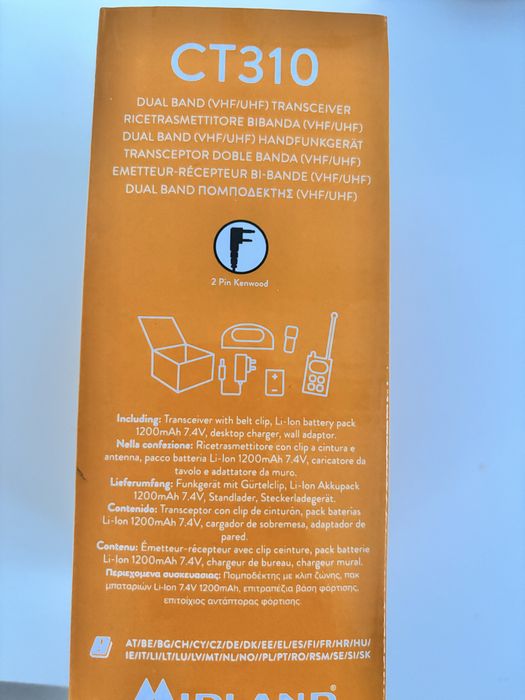Stație Radio portabilă Midland CT310 Transmițător Wireless UHF/VHF 5W