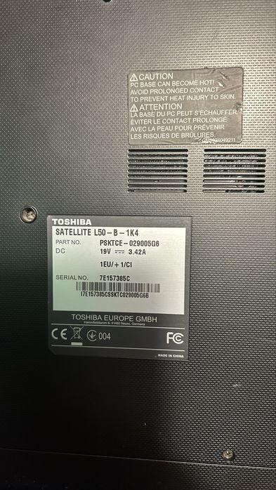 Laptop Toshiba Satelite L50-B-1LV