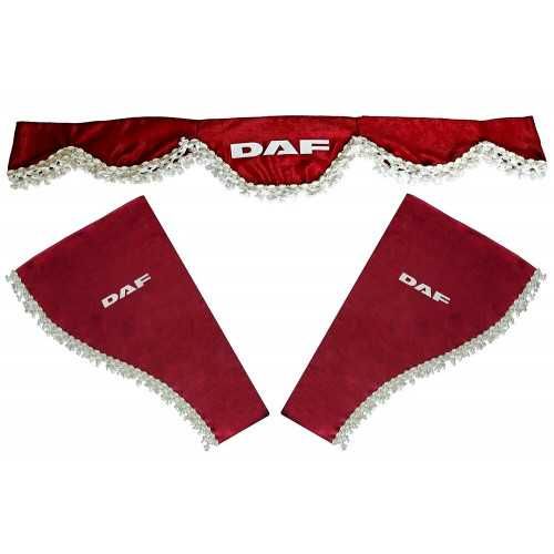 Комплект от 3 части декоративни пердета за ДАФ DAF , 5 ЦВЯТА