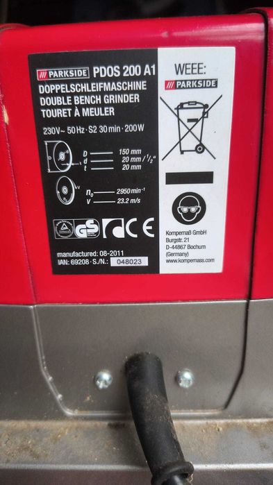 vand polizor parkside pdos 200 a1