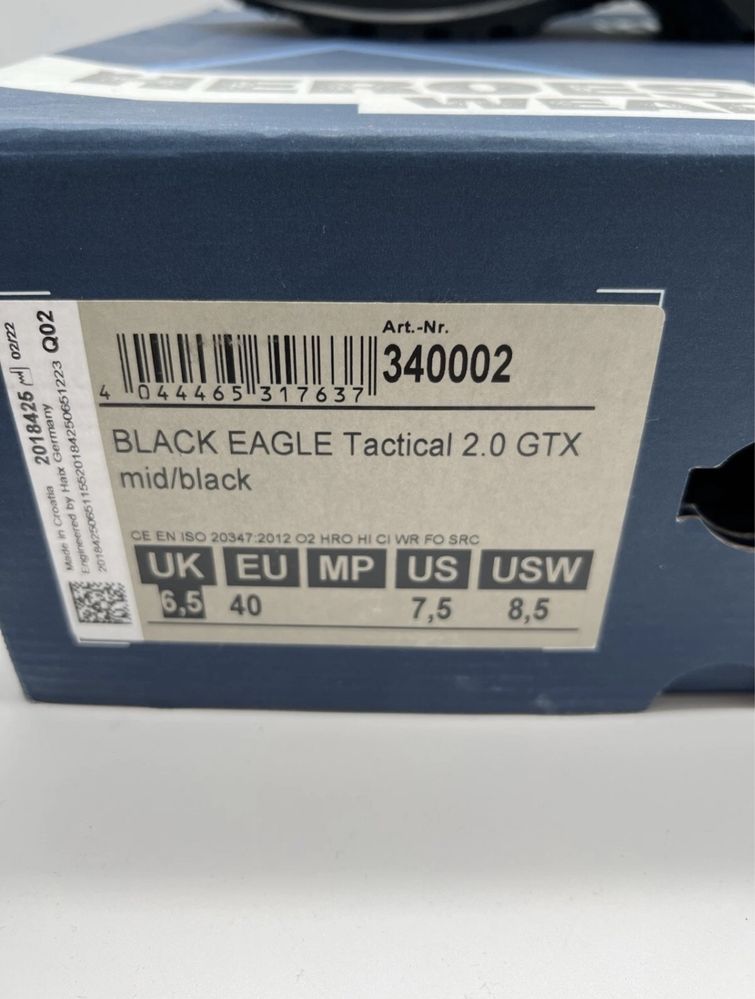 Кубинки Haix Black Eagle Mid GTX 40