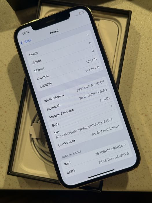iPhone 12 Pro 128GB Gold – Перфектен, 100% Батерия!