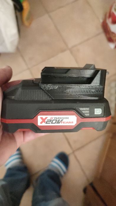 Suport/adaptor acumulator scule Parkside, Dewalt, Makita
