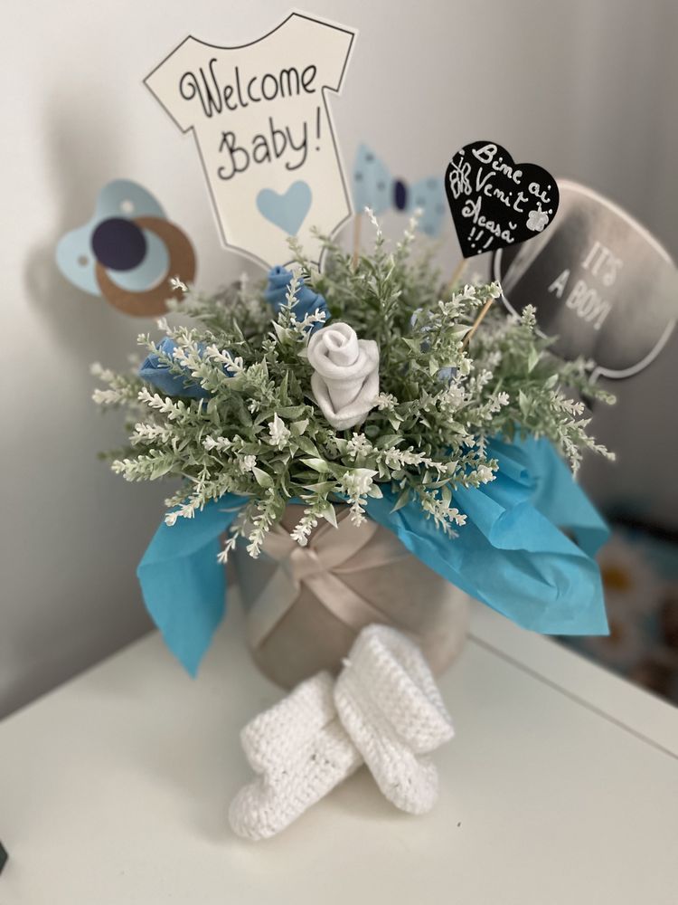 Cutie cadou sosetele/ cadou baby shower / cadou nou născut / bebe